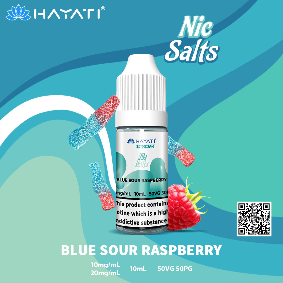 Hayati Pro Max Blue Sour Raspberry 10ml Nic Salt Eliquid