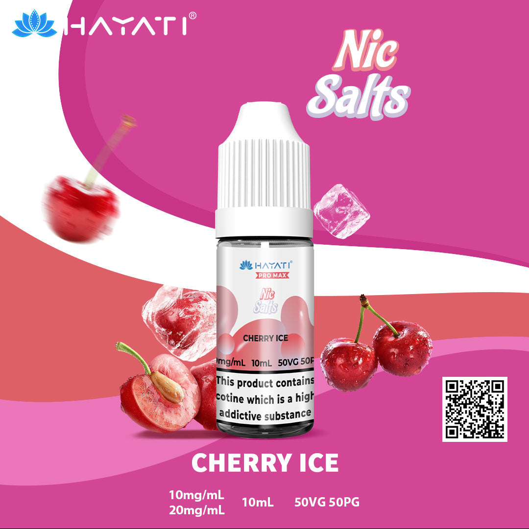 Hayati Pro Max Cherry Ice 10ml Nic Salt Eliquid