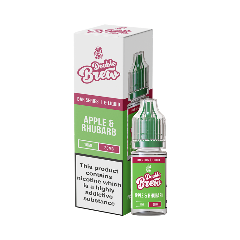 Double Brew Apple & Rhubarb 10ml Nic Salt E-Liquid