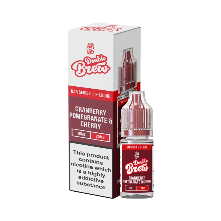 Double Brew Cranberry Pomegranate & Cherry 10ml Nic Salt E-Liquid