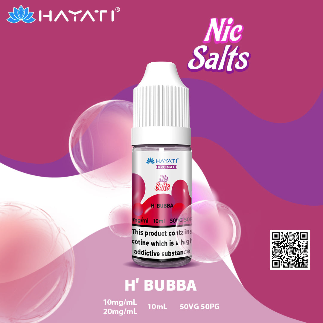 Hayati Pro Max H' Bubba 10ml Nic Salt Eliquid