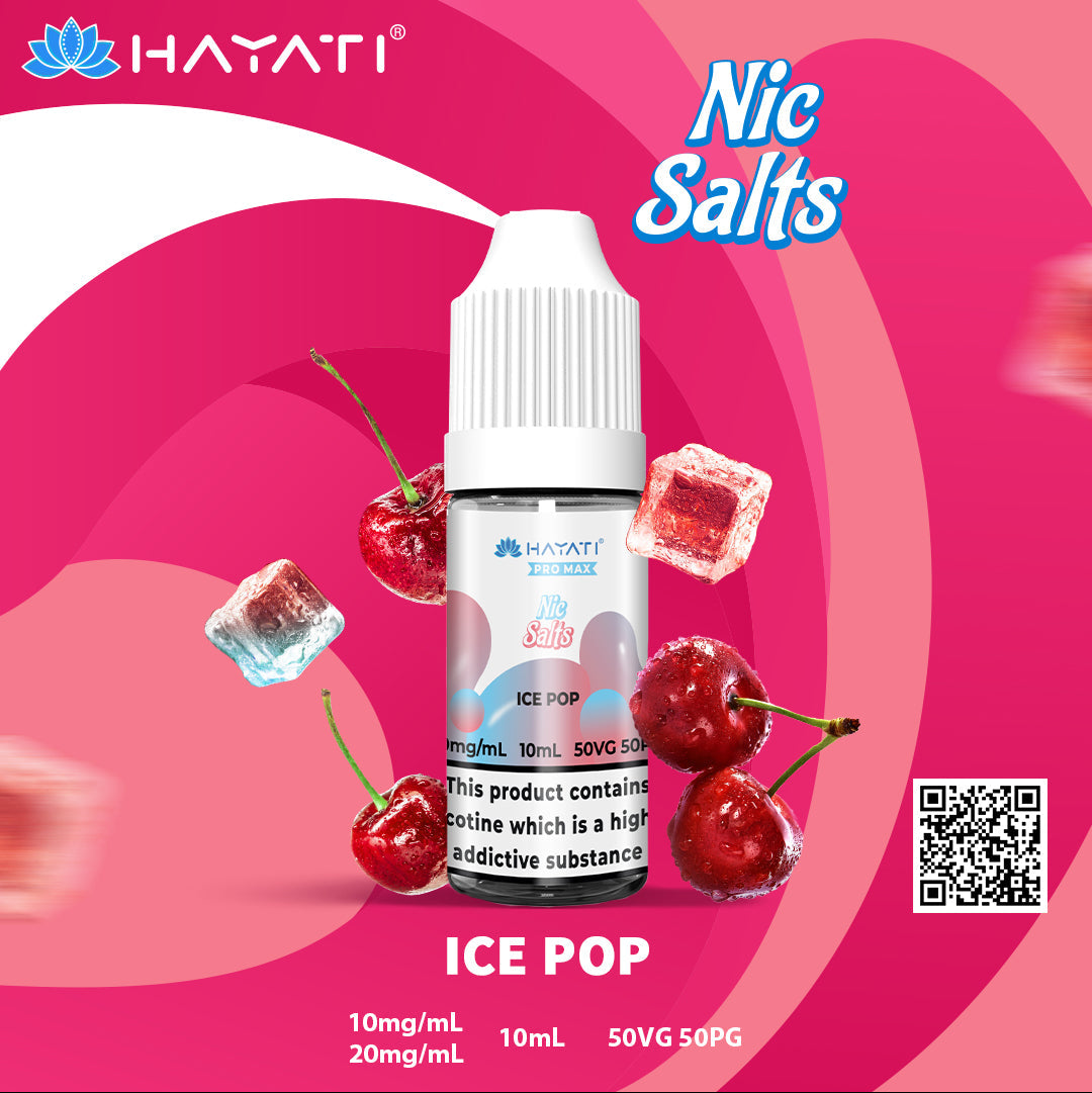 Hayati Pro Max Ice Pop 10ml Nic Salt Eliquid