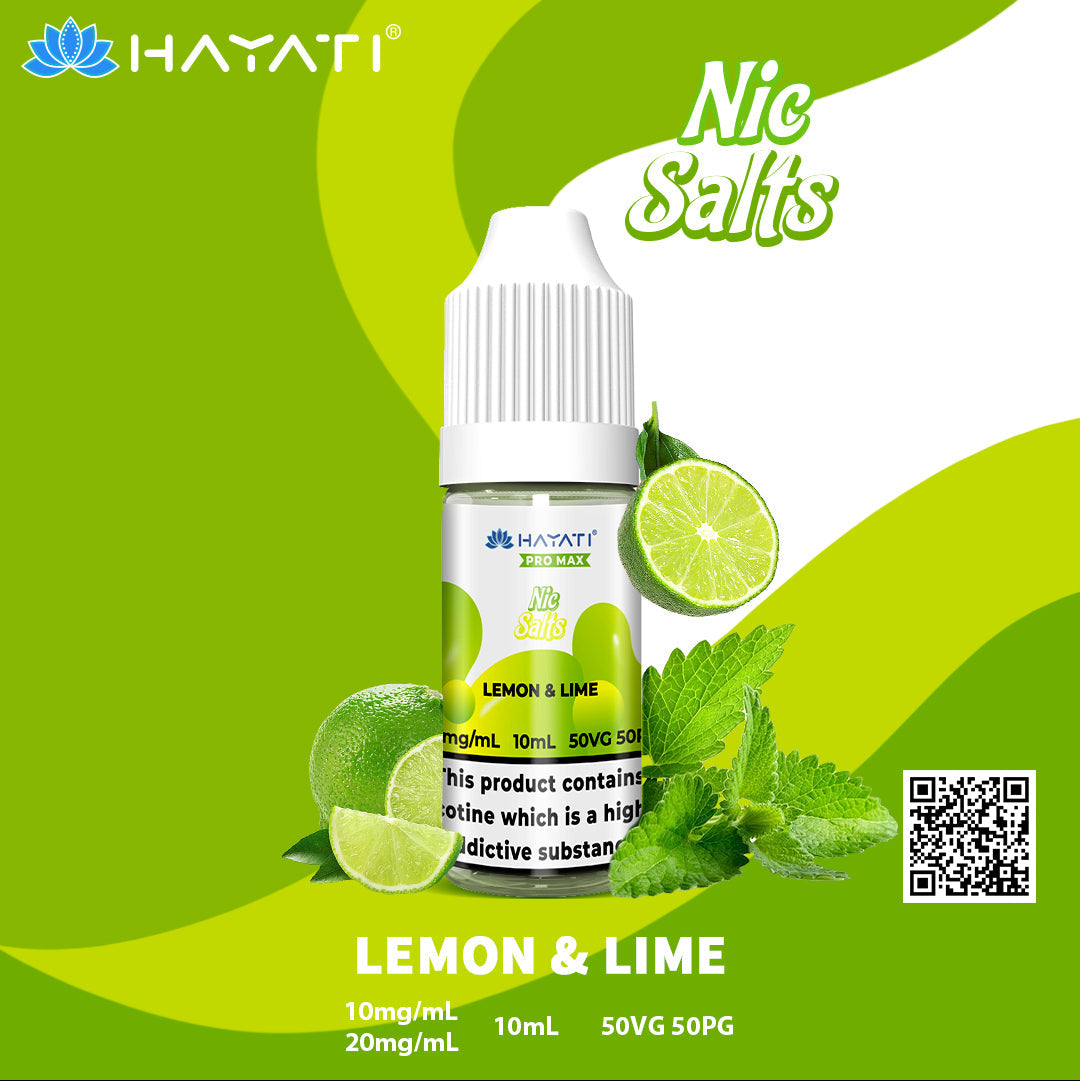 Hayati Pro Max Lemon & Lime 10ml Nic Salt Eliquid