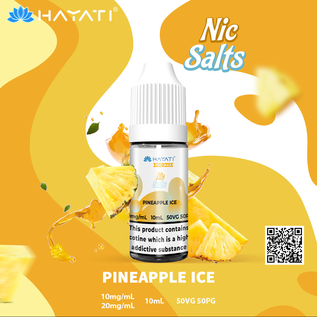 Hayati Pro Max Pineapple Ice 10ml Nic Salt Eliquid