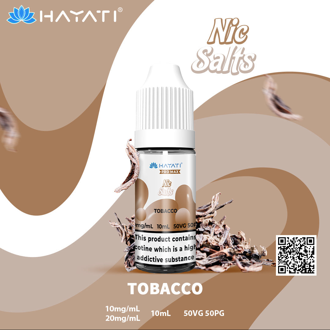 Hayati Pro Max Tobacco 10ml Nic Salt Eliquid
