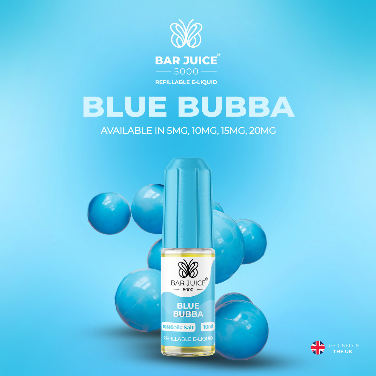 Bar Juice 5000 Blue Bubba 10ml Nic Salt Eliquid
