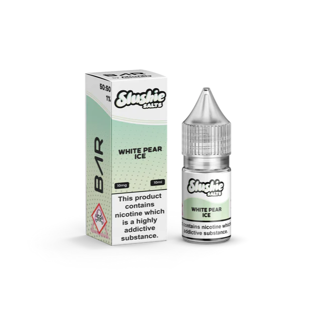 BAR by Slushie White Pear Ice 10ml Nic Salt Eliquid