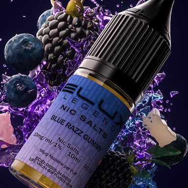 Elux Legend Blue Razz Gummy 10ml Nic Salt Eliquid