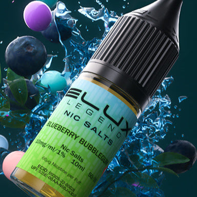 Elux Legend Blueberry Bubblegum 10ml Nic Salt Eliquid
