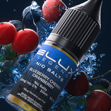 Elux Legend Blueberry Cherry Cranberry 10ml Nic Salt Eliquid
