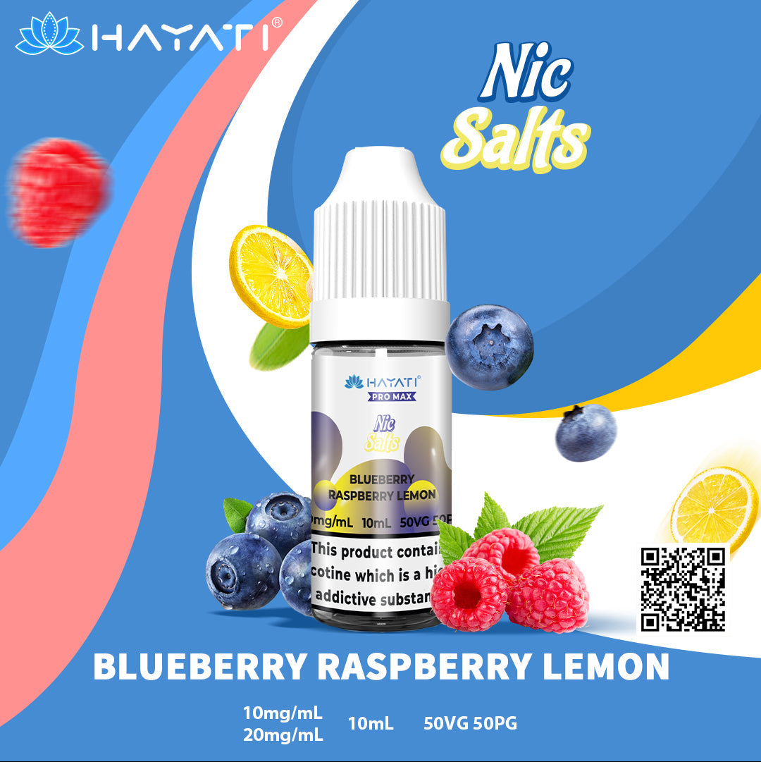 Hayati Pro Max Blueberry Raspberry Lemon 10ml Nic Salt Eliquid