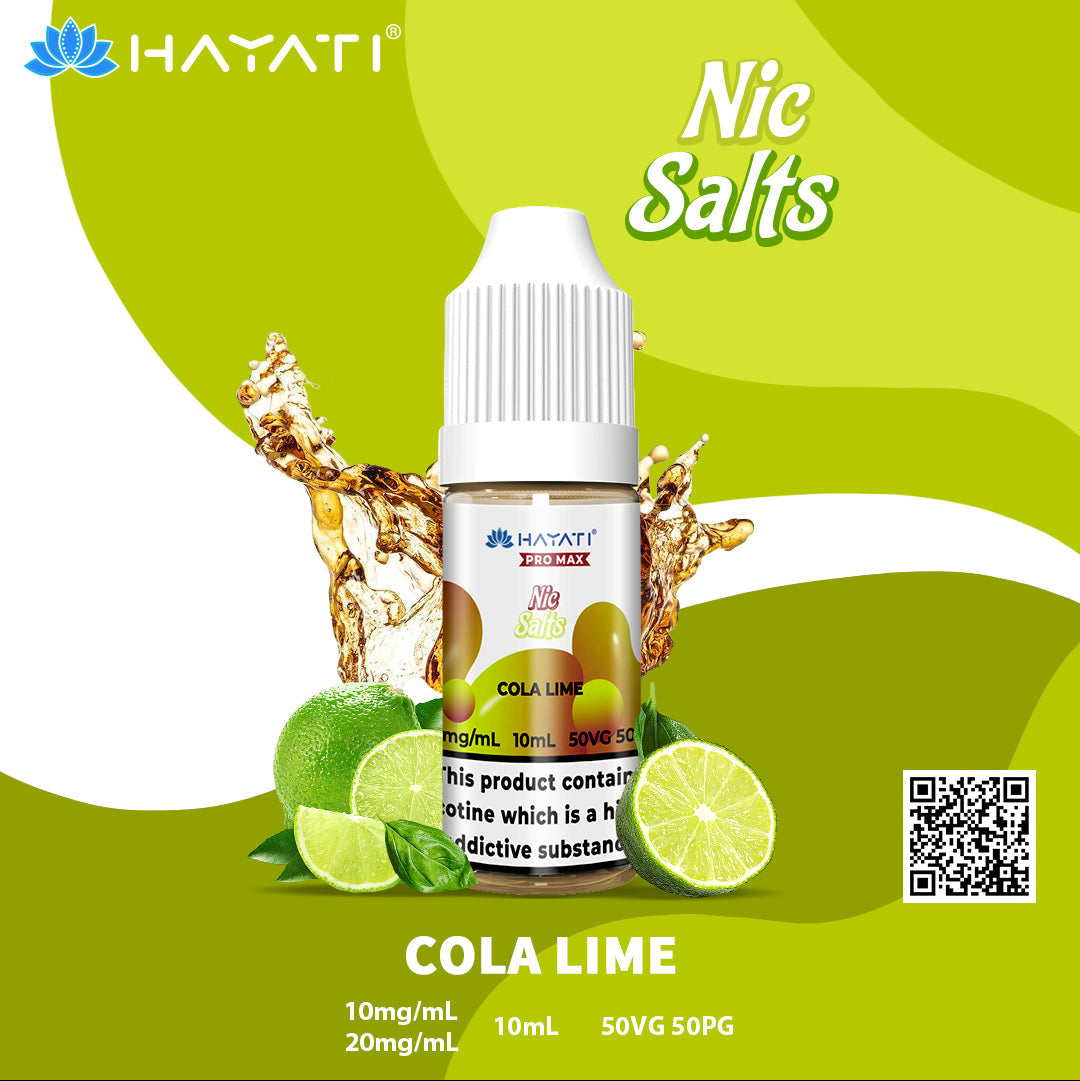 Hayati Pro Max Cola Lime 10ml Nic Salt Eliquid