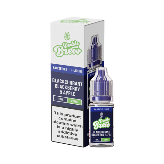Double Brew Blackcurrant, Blackberry & Apple 10ml Nic Salt E-Liquid
