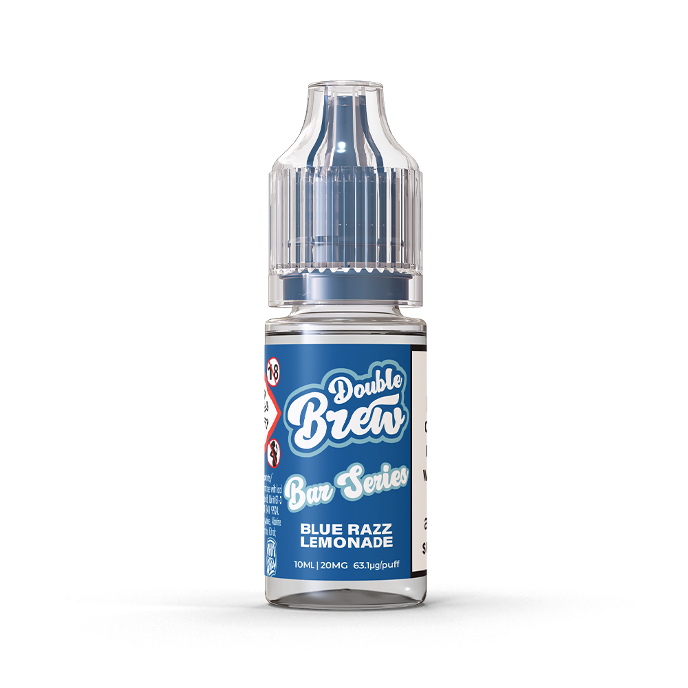 Double Brew Blue Razz Lemonade 10ml Nic Salt E-Liquid