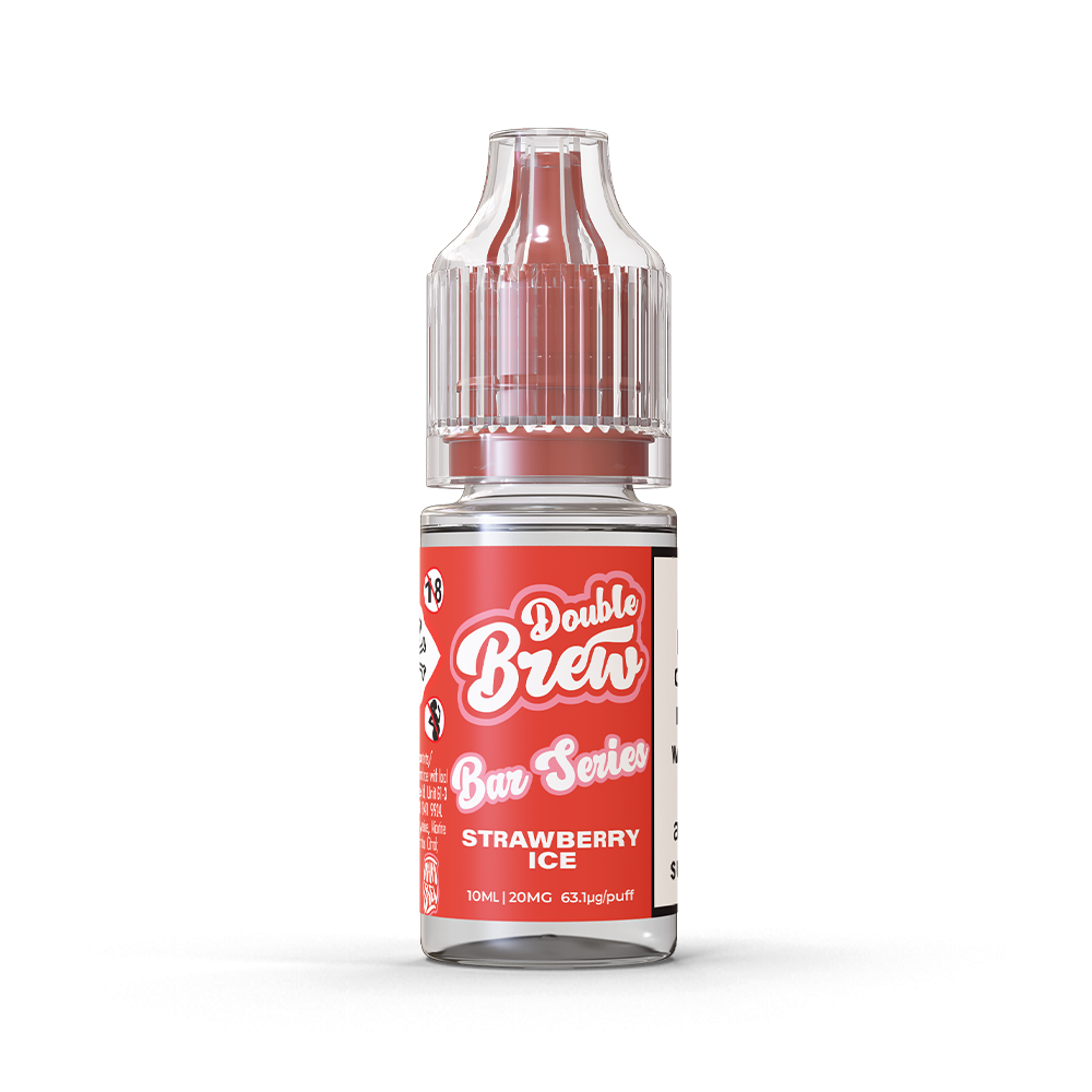 Double Brew Strawberry Ice 10ml Nic Salt E-Liquid