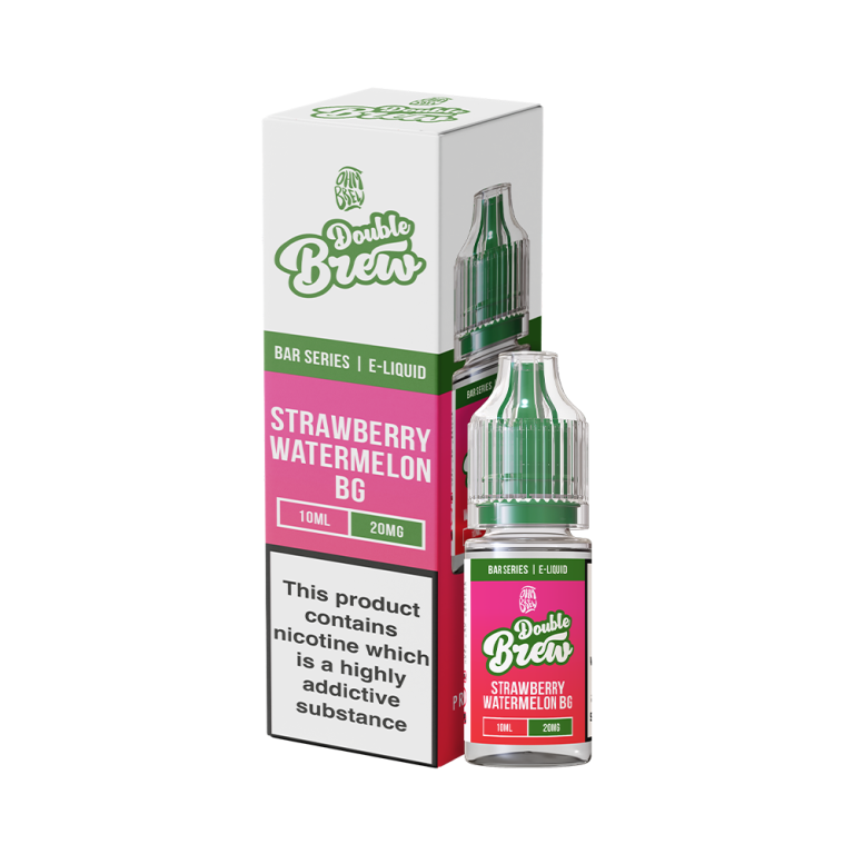 Double Brew Strawberry Watermelon Bubblegum 10ml Nic Salt E-Liquid