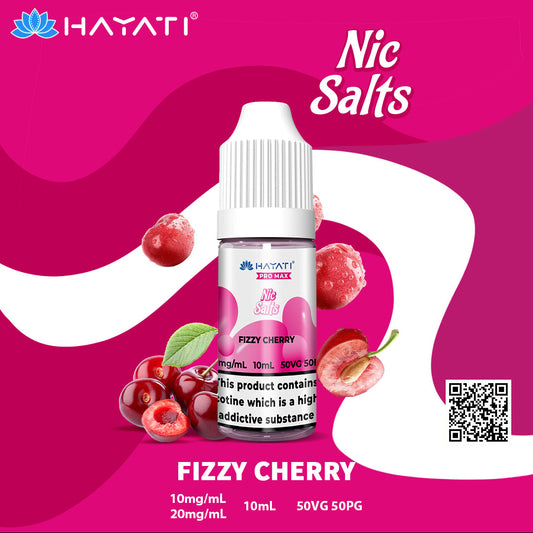 Hayati Pro Max Fizzy Cherry 10ml Nic Salt Eliquid