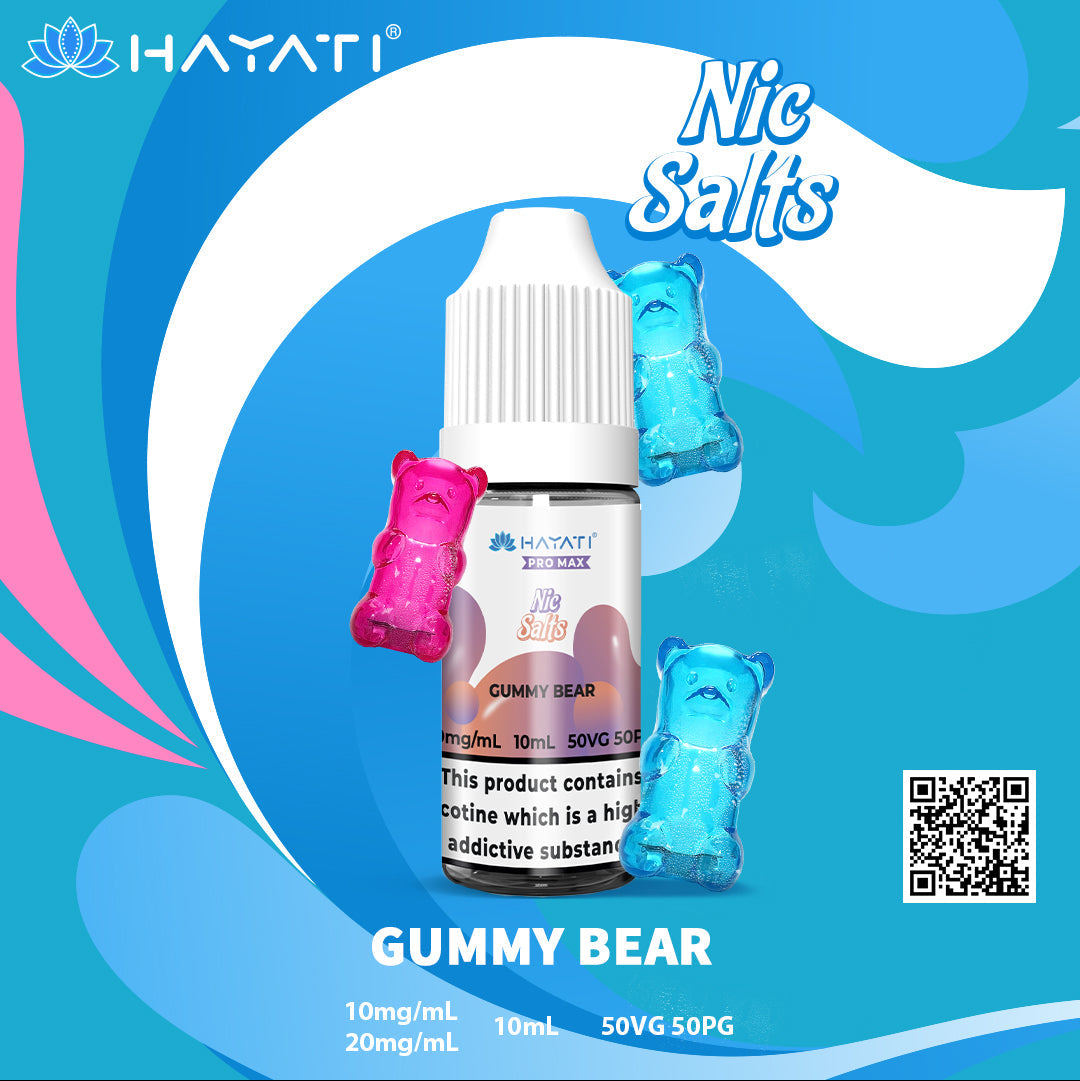 Hayati Pro Max Gummy Bear 10ml Nic Salt Eliquid