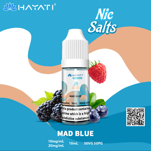 Hayati Pro Max Mad Blue 10ml Nic Salt Eliquid