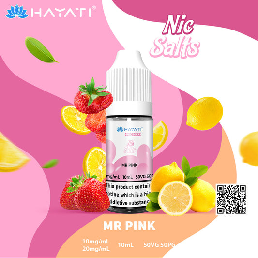 Hayati Pro Max Mr Pink 10ml Nic Salt Eliquid