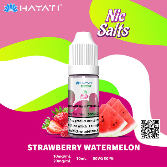 Hayati Pro Max Strawberry Watermelon 10ml Nic Salt Eliquid