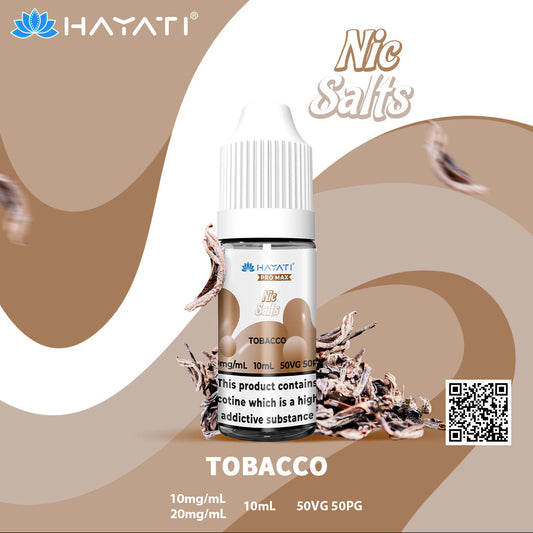 Hayati Pro Max Tobacco 10ml Nic Salt Eliquid
