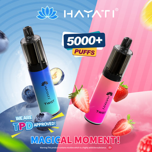 Hayati Twist 5000+ Puff Disposable