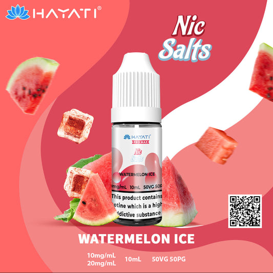 Hayati Pro Max Watermelon Ice 10ml Nic Salt Eliquid