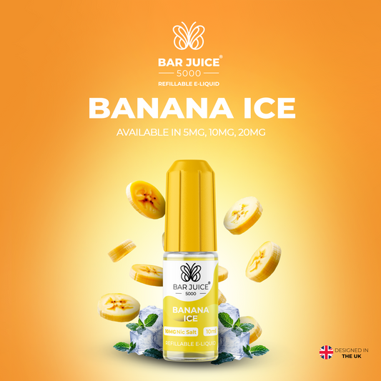 Bar Juice 5000 Banana Ice 10ml Nic Salt Eliquid