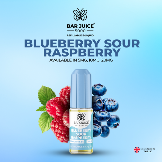Bar Juice 5000 Blueberry Sour Raspberry 10ml Nic Salt Eliquid