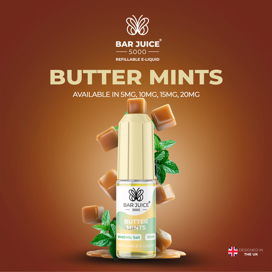 Bar Juice 5000 Butter Mints 10ml Nic Salt Eliquid