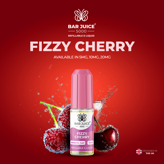 Bar Juice 5000 Fizzy Cherry 10ml Nic Salt Eliquid