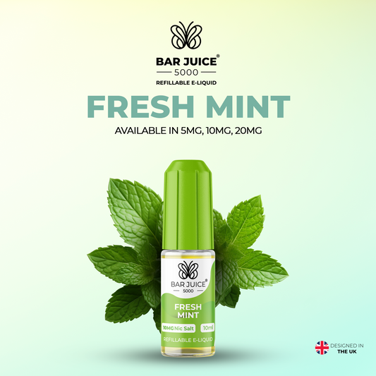 Bar Juice 5000 Fresh Mint 10ml Nic Salt Eliquid