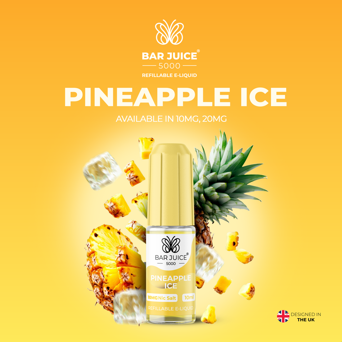 Bar Juice 5000 Pineapple Ice 10ml Nic Salt Eliquid