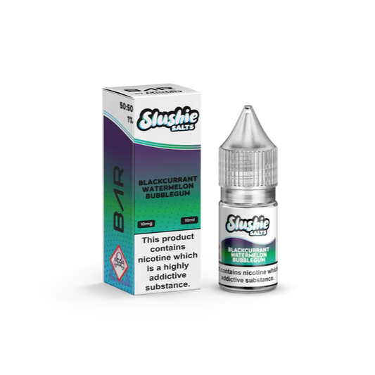 BAR by Slushie Blackcurrant Watermelon Bubblegum 10ml Nic Salt Eliquid